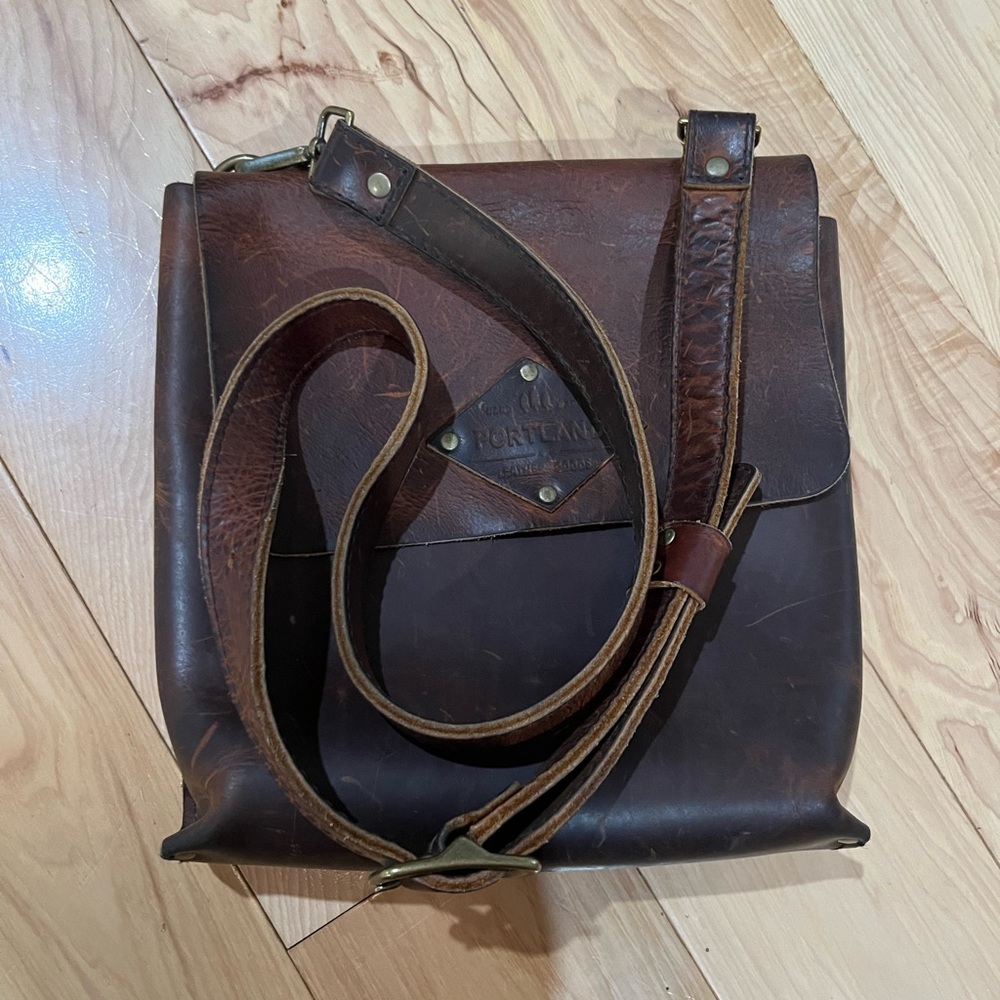 Portland Leather Goods Brown Satchel